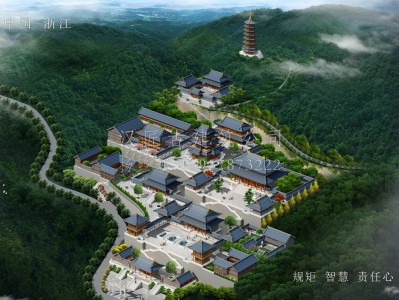 晋江龙王寺古建规划设计布局图